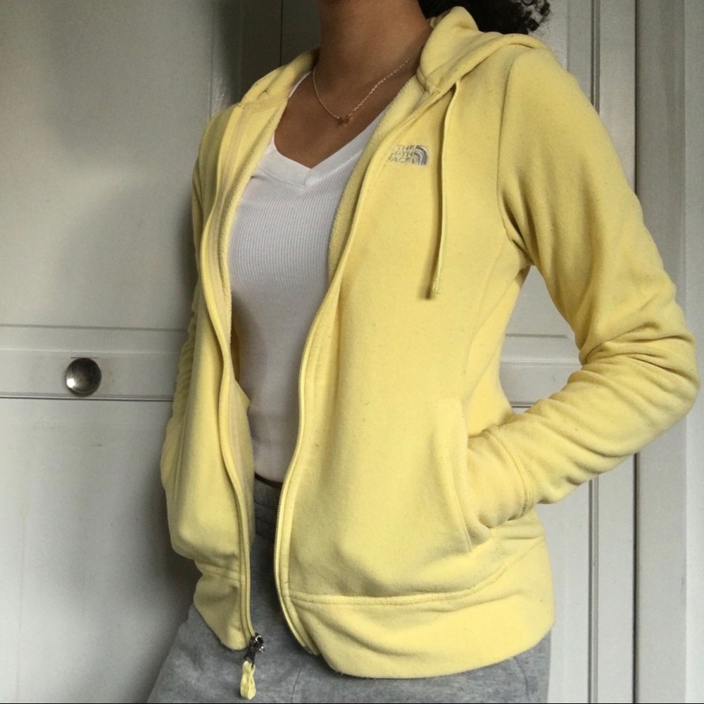North Face Yellow Lightweight Jacket